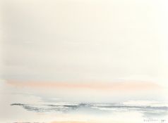 M. L. Wildevuur, A collection of four watercolour sketches of views out to sea, each signed and