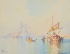 William Knox (1862-1925) British, Views of Venice, watercolours, both signed and 10
