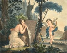 Prot after Rullmann, Imprudence no 1,3, and 5, a set of three 19th Century hand-coloured stiple