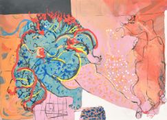 Indian Contemporary, an abstract, oil on board, signed and dated 2008 and verso, 27.5