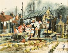 John Bassage (20th Century), 'Emily's New Rabbit', oil on board, signed, 8