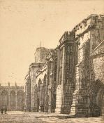 Frederick Landseer Maur Griggs, 'The Palace', etching, signed in pencil, 6.5