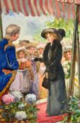 Thomas John Overnell (1872-1961) British, 'Stella goes to the prize distribution', watercolour,
