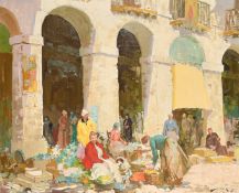 William Lee Hankey (1869-1952) British, 'Les Arches, Dieppe', oil on canvas, signed, 25