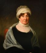 Michael Keeling (1750-1820) British, a portrait of a lady, oil on canvas, signed and dated 1819,