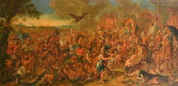After Charles Le Brun, 19th Century, 'The Battle of Arbela' and 'Alexander and Porus', a pair of