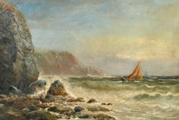 J. H. Blunt (19th/20th Century) British, a pair of oil on canvas marine scenes, signed, each 13