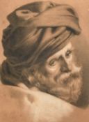 Attributed to Adolph Von Menzel (1815-1905) German, A wonderful portrait of a bearded man,