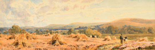 Robert Thorne Waite (1842-1935) British, 'A Cornfield, Sussex', watercolour, signed, 4