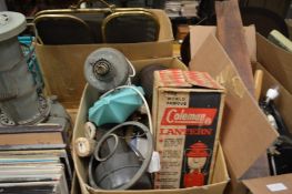 An old paraffin heater and household miscellaneous.