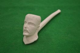 A decorative clay pipe.