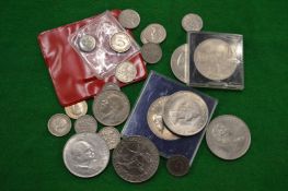 Various coins.