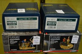 Four boxed figure groups.