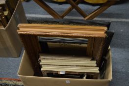A box of picture frames.