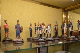 A collection of Napoleon military figures.