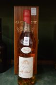 A bottle of Godet cognac with fitted box.