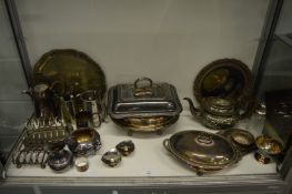 A quantity of plated wares.