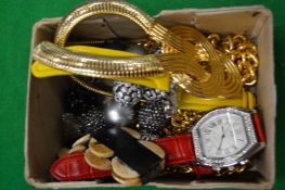 Decorative watches and jewellery.