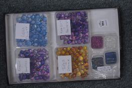 Colourful loose stones.