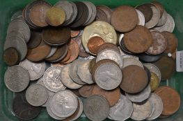 A small group of coins.