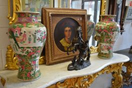 A good large pair of Japanese baluster shaped vases.