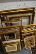 A large quantity of picture frames.