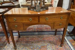 A good Edwardian mahogany bow front sideboard or dressing table.