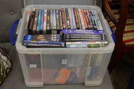 A box of DVD's etc.