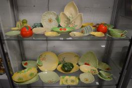 A good large collection of Carltonware, leaf dishes and similar china.