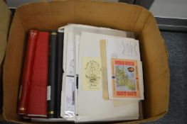A good collection of stamps and first day covers, albums and loose in two boxes.