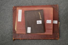 Autograph book containing autographs of footballers for 1949 to include Leeds United, Luton Town,