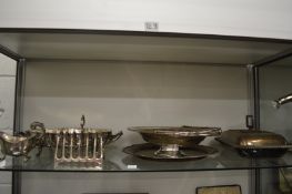 A small group of plated wares.