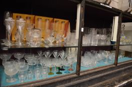 A large quantity of household and other glassware.
