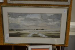 Bowie, coastal landscape watercolour.