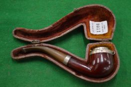 A cased pipe.