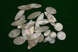 Chinese mother of pearl counters.