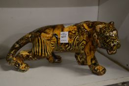 A Tigerware decorated tiger.