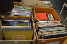 A large quantity of LP and gramophone records.