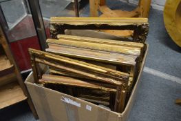 A box of picture frames.