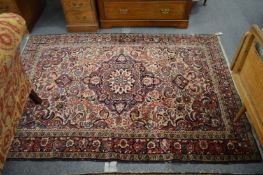 A Persian ground, cream ground with stylised floral decoration 7' x 4'10