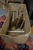 A box of assorted paintings, prints, engravings etc.