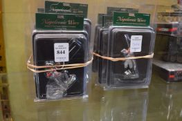 A group of Napoleonic wars figures in blister packs, unopened.
