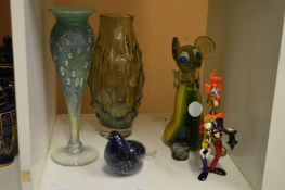 Decorative glassware.