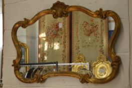 Andre-Jules, Versailles, decorative gilded plaster framed mirror.