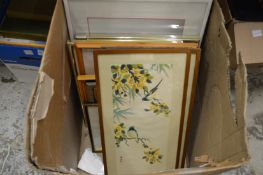 Various paintings and prints.