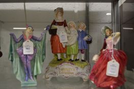 An early Royal Doulton figurine Marietta HN1446 (repair to the base) together with another Doulton