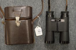 A pair of Carl Zeiss Dialyt 10x40 binoculars with leather case.