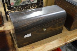 A coromandel tea caddy.