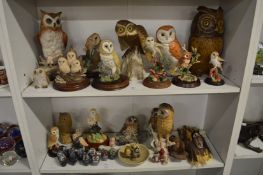 A collection of owls.