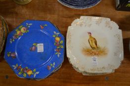 Two sets of decorative plates.
